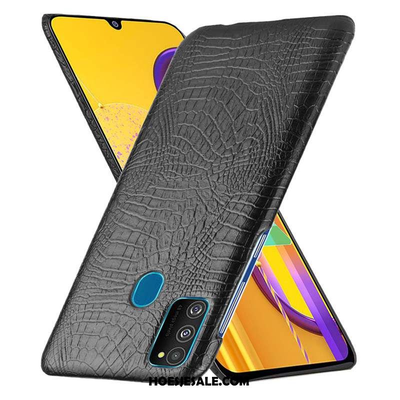 Samsung Galaxy M30s Hoesje Hoes Wit Schrobben Patroon Mobiele Telefoon Goedkoop