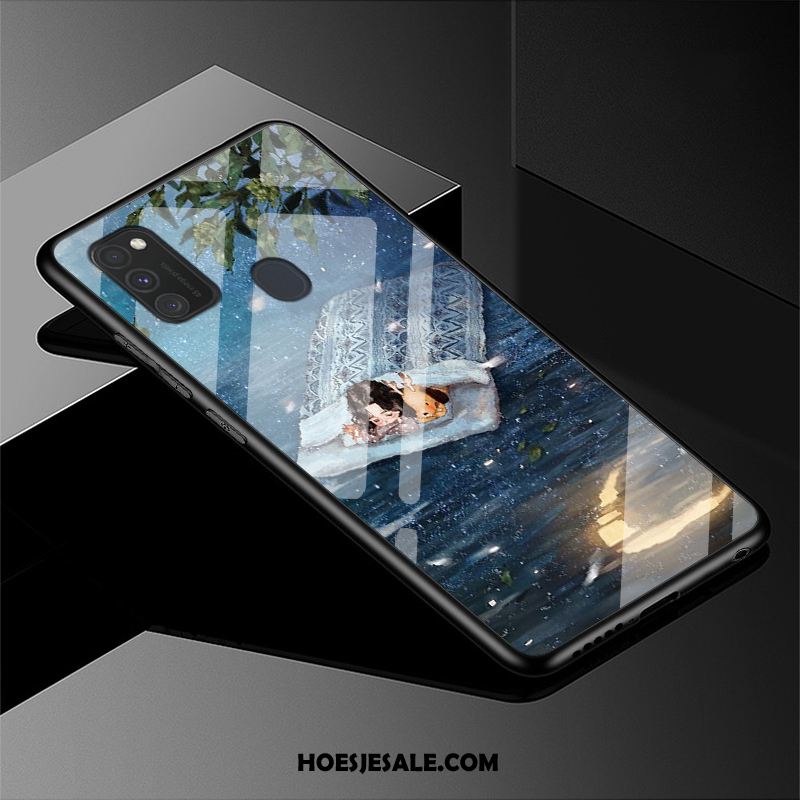 Samsung Galaxy M30s Hoesje Nieuw Eenvoudige Ster Bescherming Hoes Goedkoop