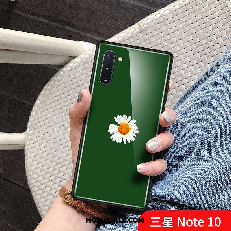 Samsung Galaxy Note 10 Hoesje Glas Zwart Bescherming Ster Nieuw Goedkoop