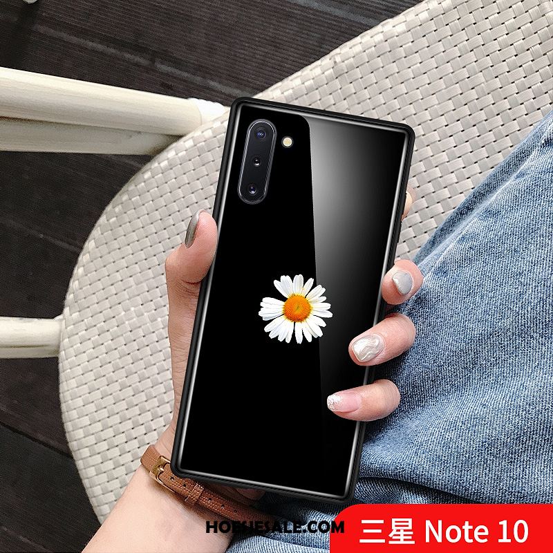 Samsung Galaxy Note 10 Hoesje Glas Zwart Bescherming Ster Nieuw Goedkoop