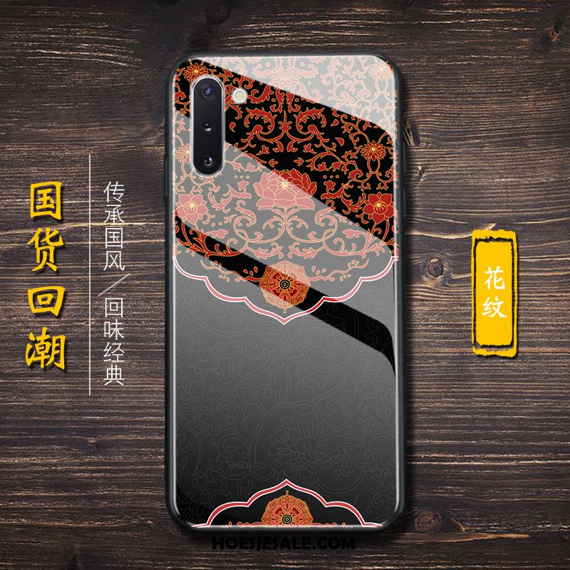 Samsung Galaxy Note 10 Hoesje Hoes Anti-fall Chinese Stijl Glas Mobiele Telefoon Kopen