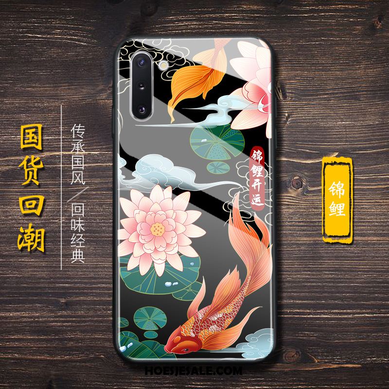 Samsung Galaxy Note 10 Hoesje Hoes Anti-fall Chinese Stijl Glas Mobiele Telefoon Kopen