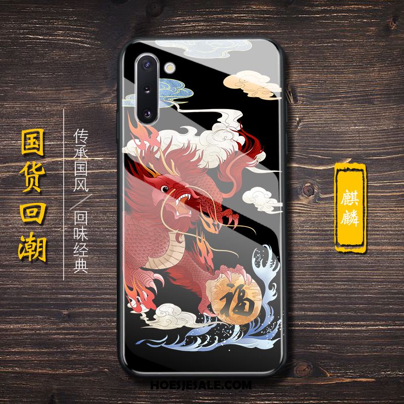 Samsung Galaxy Note 10 Hoesje Hoes Anti-fall Chinese Stijl Glas Mobiele Telefoon Kopen