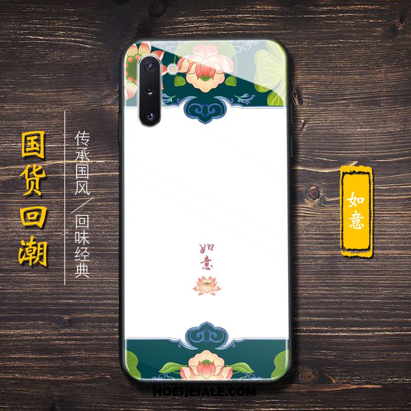 Samsung Galaxy Note 10 Hoesje Hoes Anti-fall Chinese Stijl Glas Mobiele Telefoon Kopen