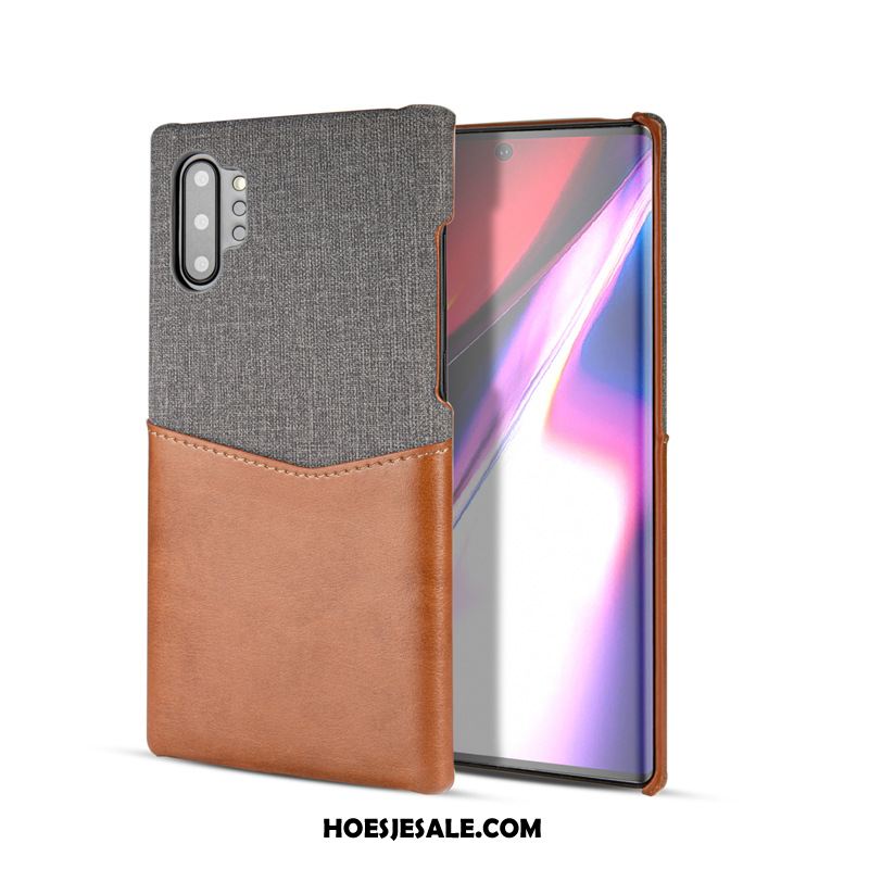 Samsung Galaxy Note 10+ Hoesje Hoes Mobiele Telefoon Anti-fall Ster Rood Winkel