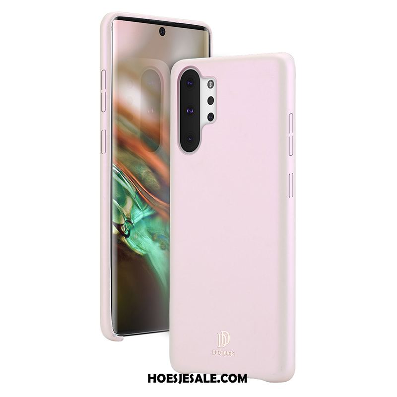 Samsung Galaxy Note 10+ Hoesje Hoes Roze Leer Patroon Mobiele Telefoon Sale