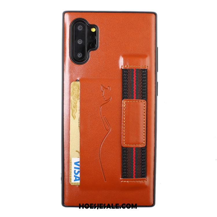 Samsung Galaxy Note 10+ Hoesje Kaart Rood Hoes Mobiele Telefoon Zacht Sale