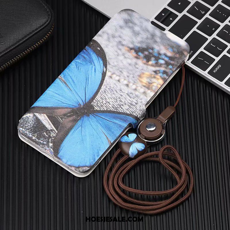 Samsung Galaxy Note 10+ Hoesje Leren Etui Anti-fall Hoes Hanger Mobiele Telefoon Online