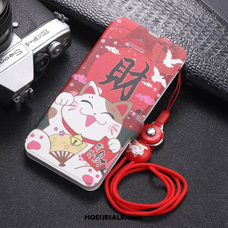 Samsung Galaxy Note 10+ Hoesje Leren Etui Anti-fall Hoes Hanger Mobiele Telefoon Online