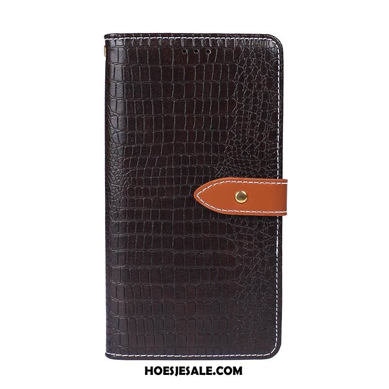 Samsung Galaxy Note 10+ Hoesje Leren Etui Anti-fall Ster Krokodillenleer Folio Online