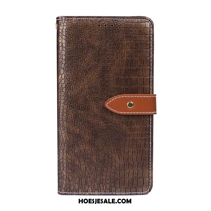 Samsung Galaxy Note 10+ Hoesje Leren Etui Anti-fall Ster Krokodillenleer Folio Online