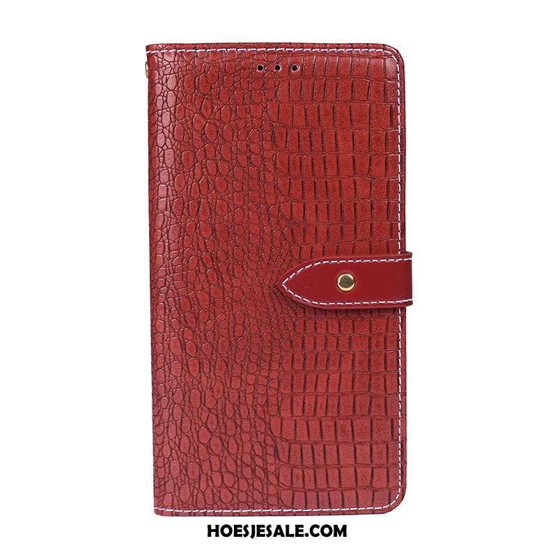 Samsung Galaxy Note 10+ Hoesje Leren Etui Anti-fall Ster Krokodillenleer Folio Online