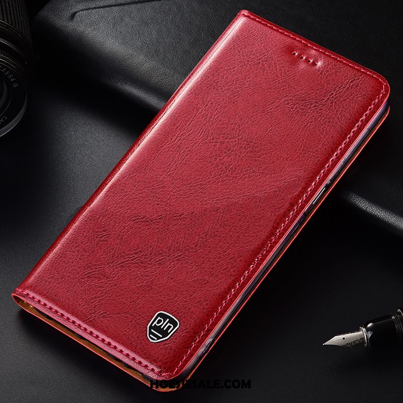 Samsung Galaxy Note 10+ Hoesje Leren Etui Ster Hoes Bescherming Patroon Korting