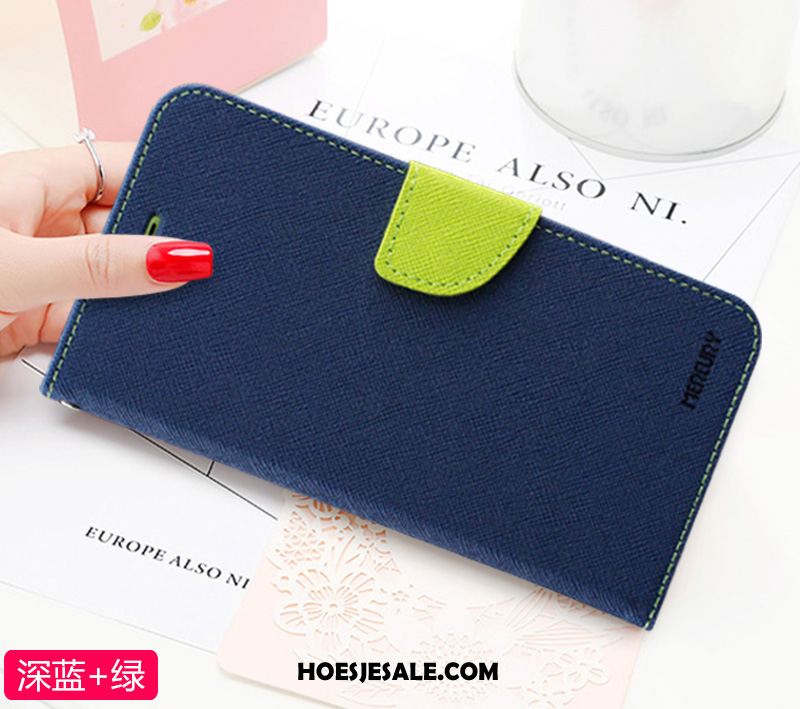 Samsung Galaxy Note 10+ Hoesje Leren Etui Ster Mobiele Telefoon Purper Sale