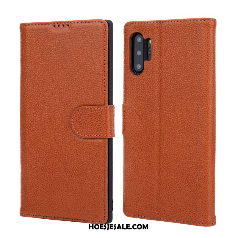 Samsung Galaxy Note 10+ Hoesje Mobiele Telefoon Ster Folio Leren Etui Korting