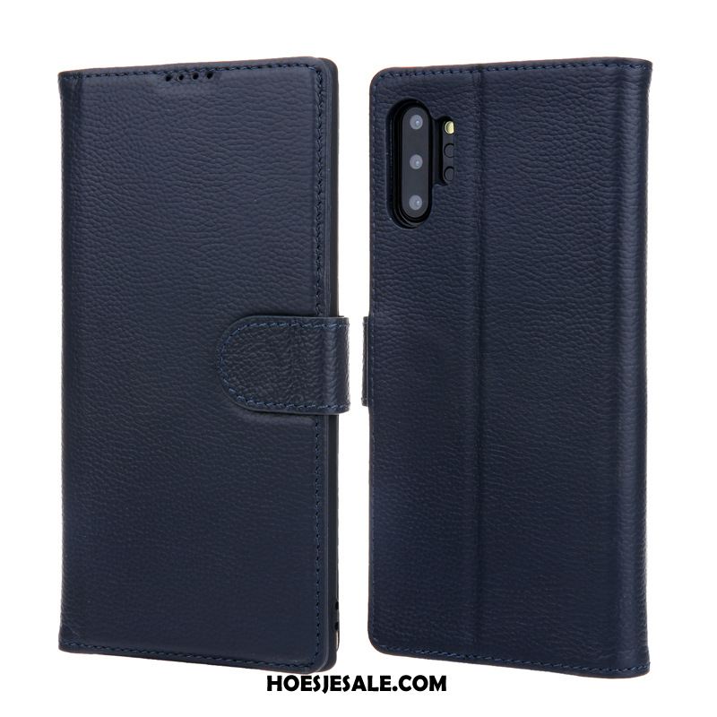 Samsung Galaxy Note 10+ Hoesje Mobiele Telefoon Ster Folio Leren Etui Korting