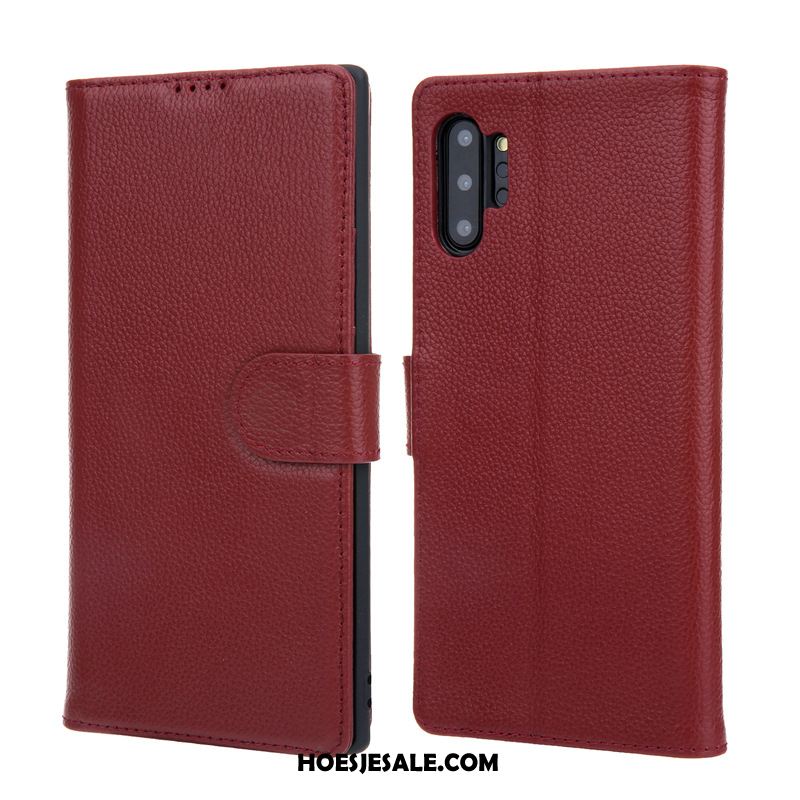 Samsung Galaxy Note 10+ Hoesje Mobiele Telefoon Ster Folio Leren Etui Korting