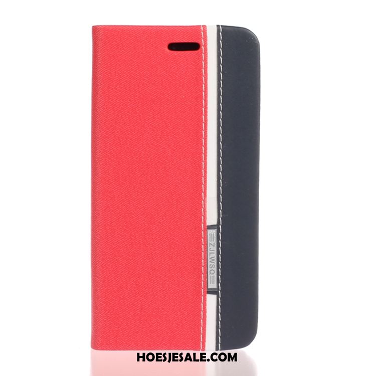 Samsung Galaxy Note 10+ Hoesje Ster Leren Etui Zacht Mobiele Telefoon Rood Online