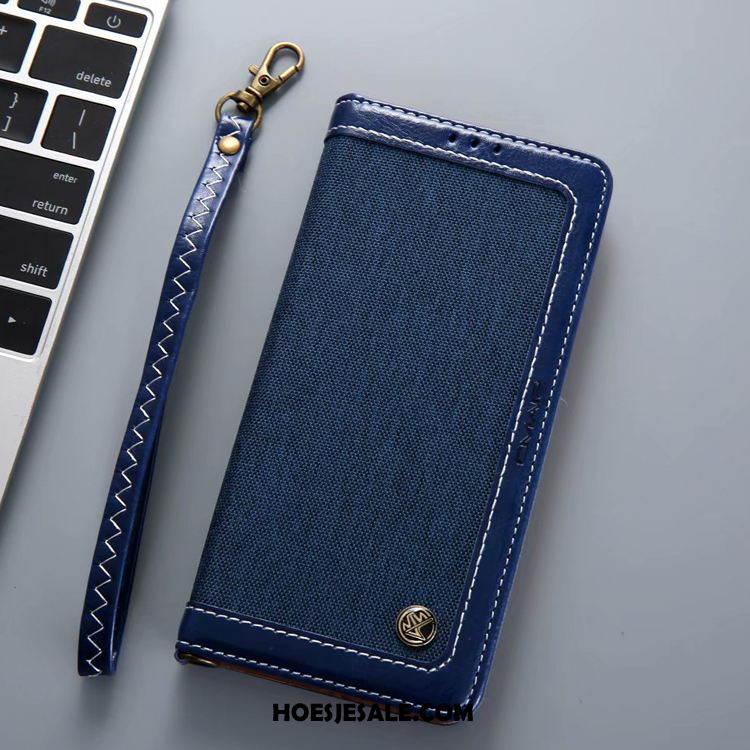 Samsung Galaxy Note 10 Hoesje Zwart Denim Mobiele Telefoon Patroon Gemengde Kleuren Kopen