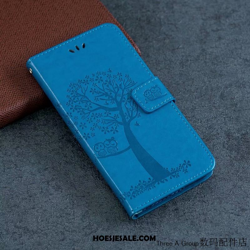 Samsung Galaxy Note 10 Lite Hoesje Anti-fall Leren Etui Ster Folio Purper Online