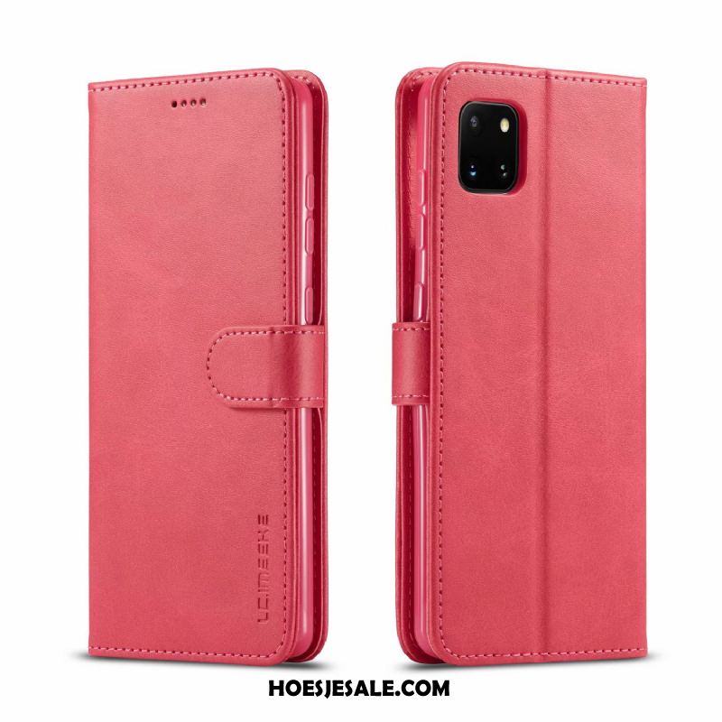 Samsung Galaxy Note 10 Lite Hoesje Bescherming Mobiele Telefoon Hoes Geel Leren Etui Sale
