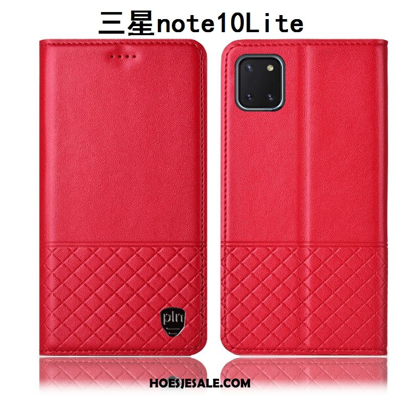 Samsung Galaxy Note 10 Lite Hoesje Hoes Bescherming Ster Leren Etui Mobiele Telefoon Goedkoop