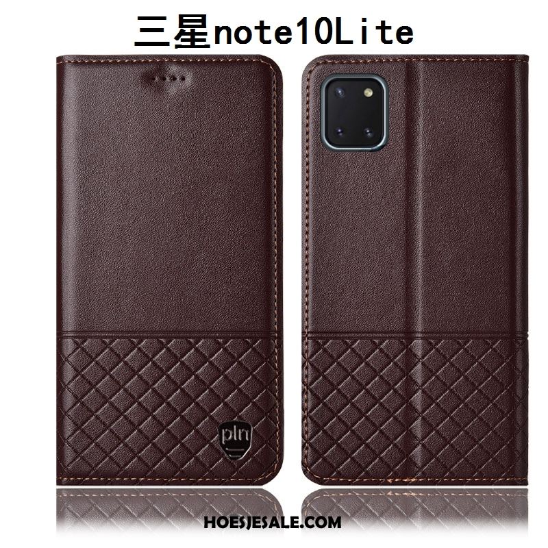 Samsung Galaxy Note 10 Lite Hoesje Hoes Bescherming Ster Leren Etui Mobiele Telefoon Goedkoop