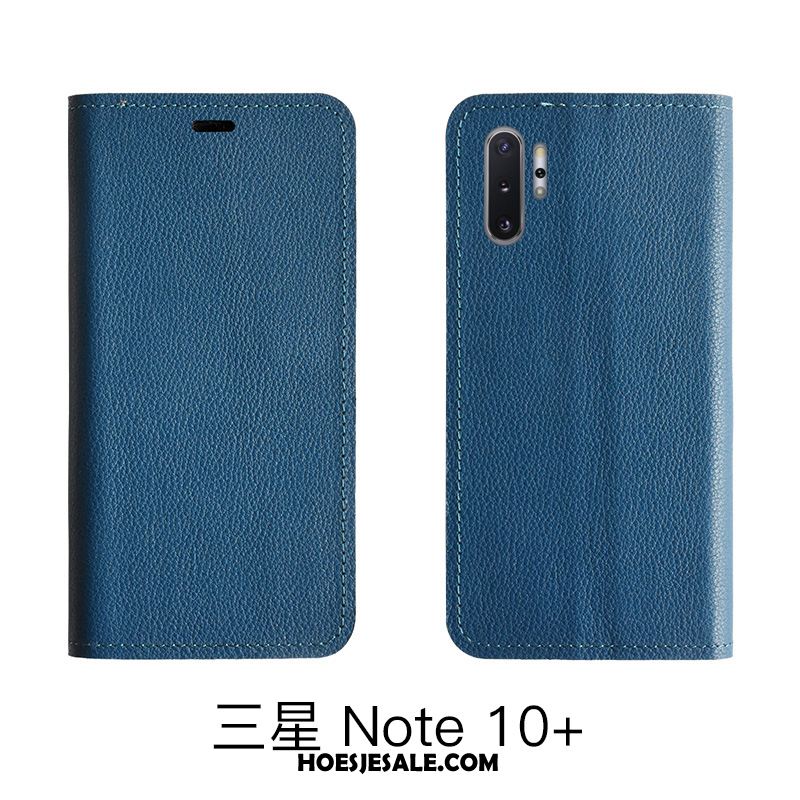 Samsung Galaxy Note 10 Lite Hoesje Patroon Soort Aziatische Vrucht Bescherming Echt Leer Rood Goedkoop