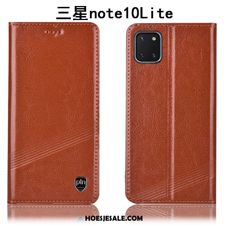 Samsung Galaxy Note 10 Lite Hoesje Rood Ster All Inclusive Leren Etui Folio Sale