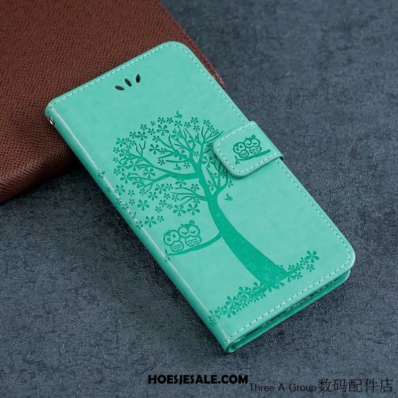 Samsung Galaxy Note 10 Lite Hoesje Ster Leren Etui Groen Mobiele Telefoon Folio Kopen