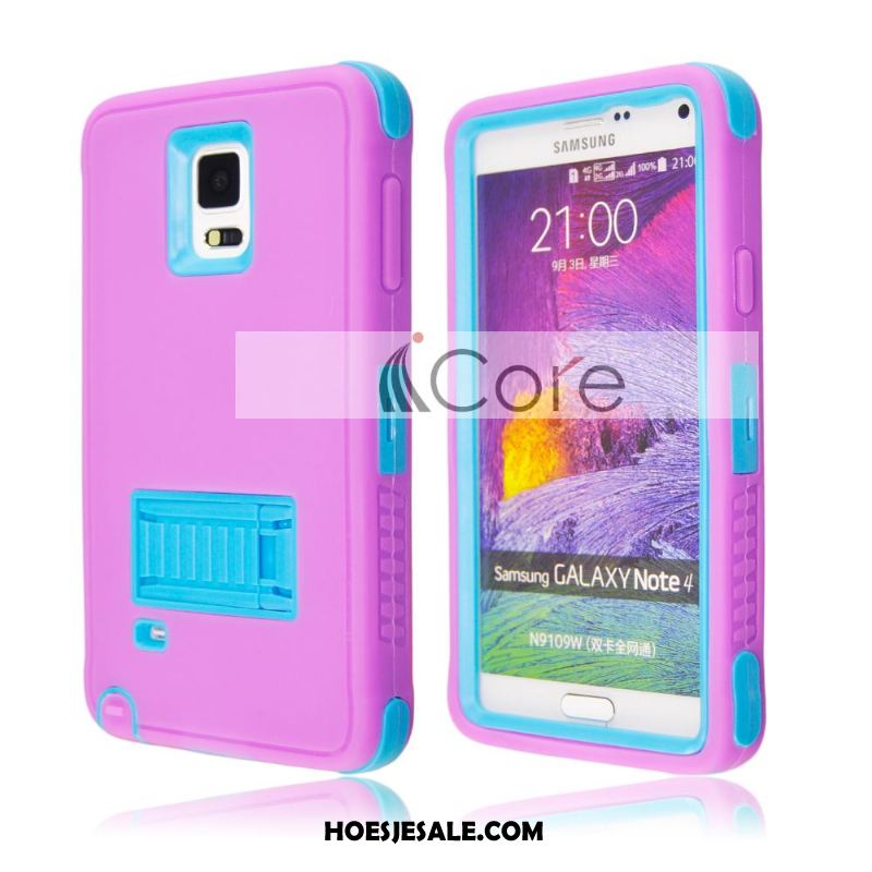 Samsung Galaxy Note 4 Hoesje Anti-fall Blauw Ster Hoes Purper Online