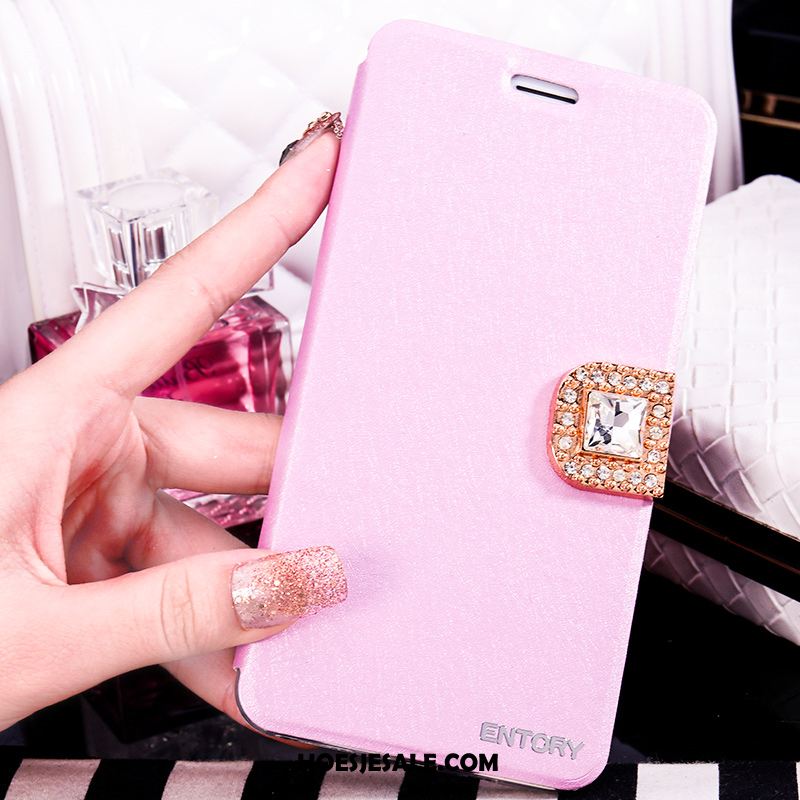 Samsung Galaxy Note 4 Hoesje Anti-fall Hoes Leren Etui Folio Zwart Korting