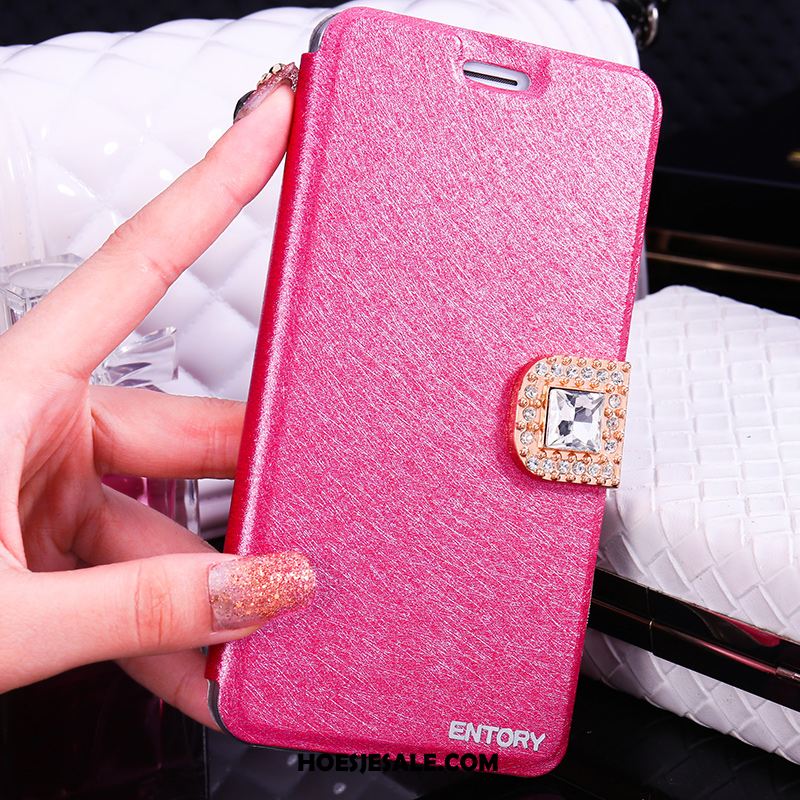 Samsung Galaxy Note 4 Hoesje Anti-fall Hoes Leren Etui Folio Zwart Korting