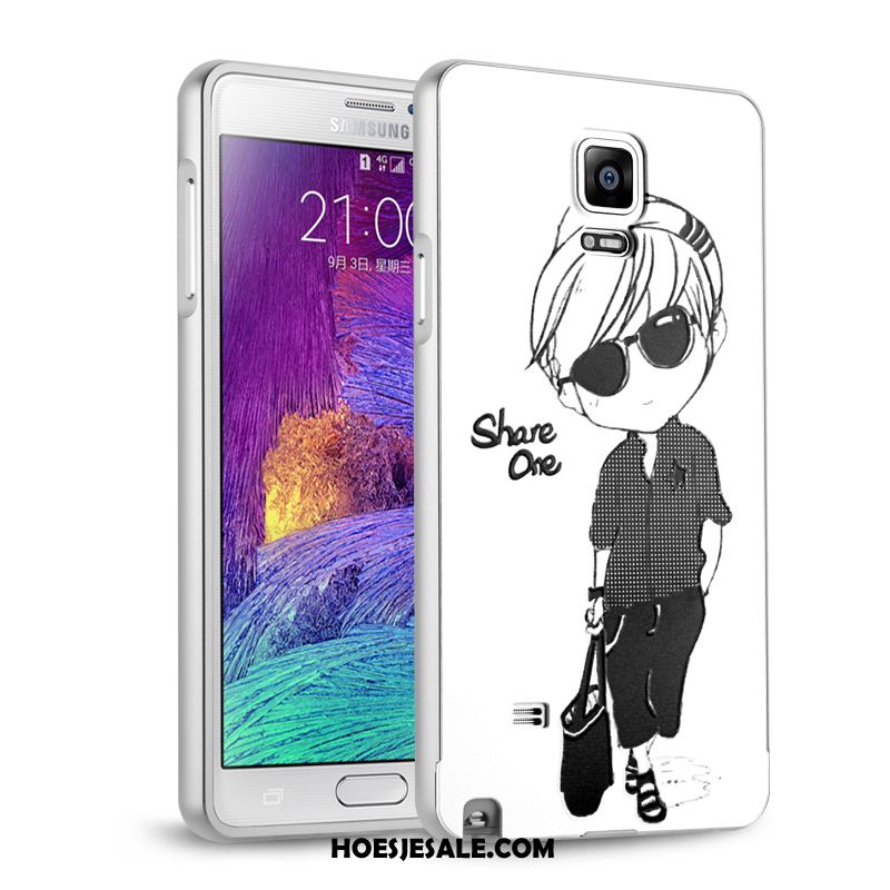 Samsung Galaxy Note 4 Hoesje Bescherming Omlijsting Ster Trend Zwart Online