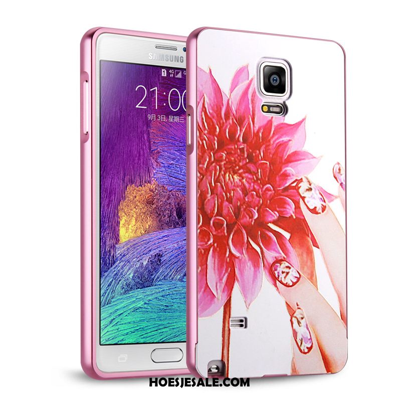 Samsung Galaxy Note 4 Hoesje Bescherming Omlijsting Ster Trend Zwart Online