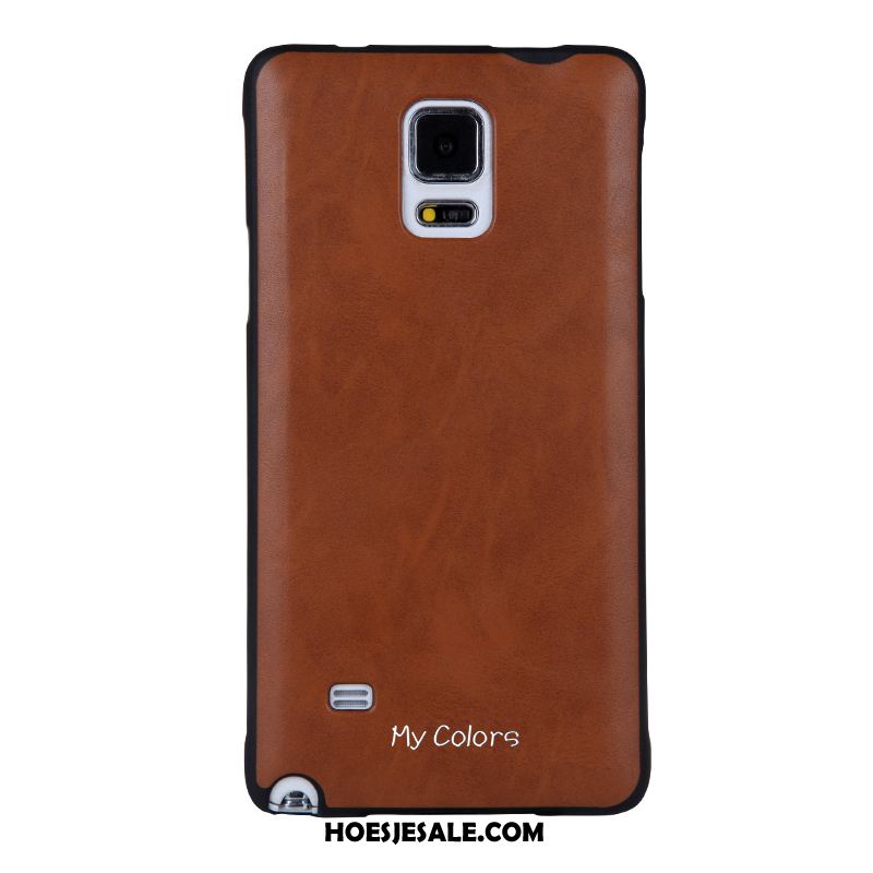 Samsung Galaxy Note 4 Hoesje Kunstleer Bescherming Bedrijf Ster Hoes Goedkoop