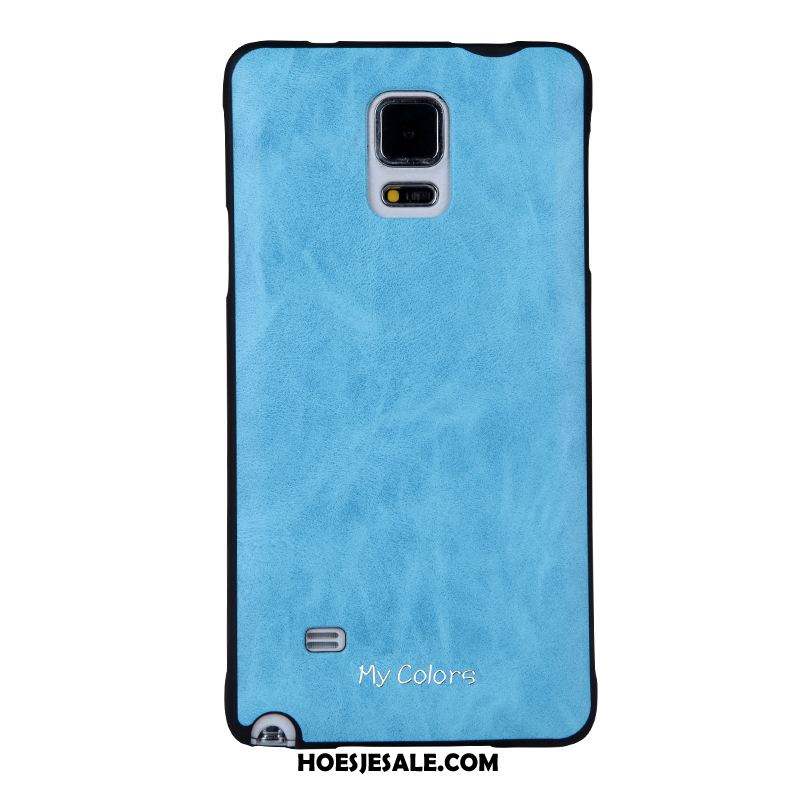 Samsung Galaxy Note 4 Hoesje Kunstleer Bescherming Bedrijf Ster Hoes Goedkoop