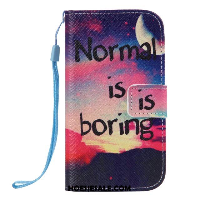 Samsung Galaxy Note 4 Hoesje Leren Etui Bescherming Hanger Ster Ondersteuning Kopen