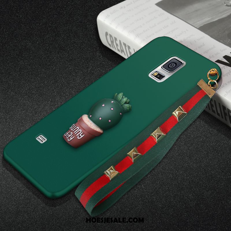 Samsung Galaxy Note 4 Hoesje Mobiele Telefoon Ster Groen Hoes Hanger Goedkoop