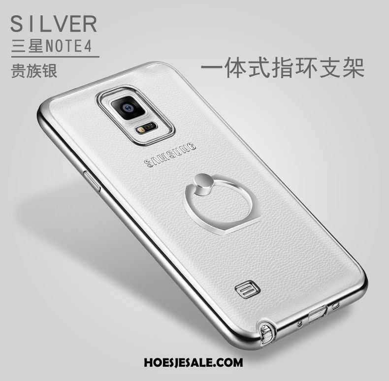 Samsung Galaxy Note 4 Hoesje Ondersteuning Siliconen Doorzichtig Gesp Ster Kopen