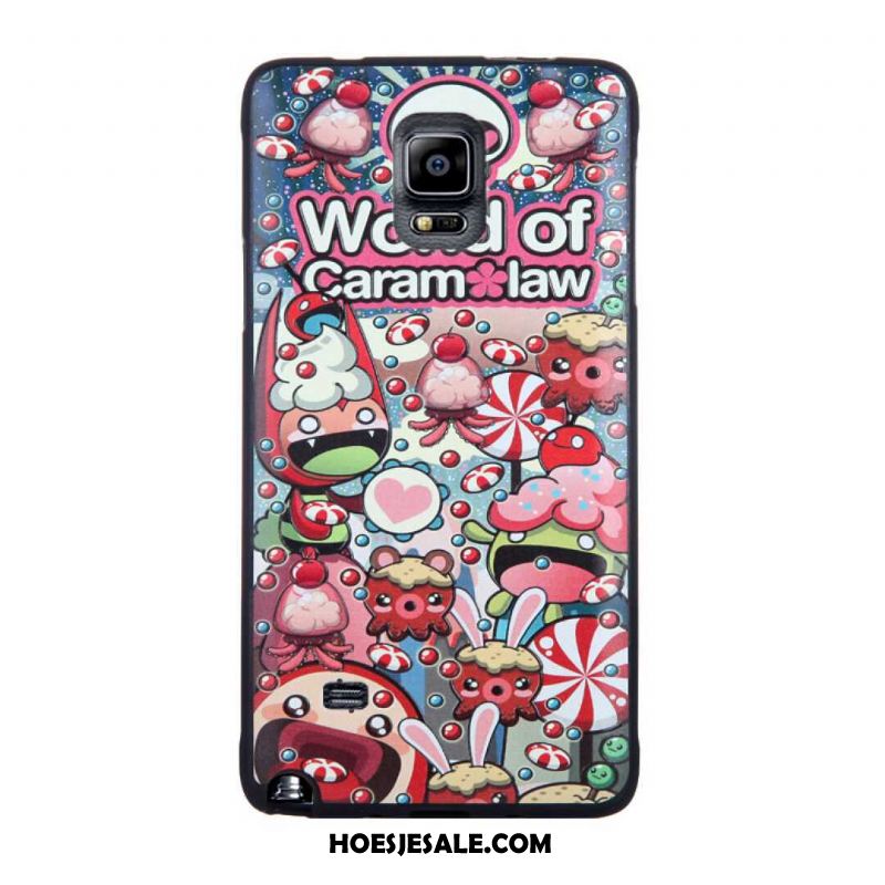 Samsung Galaxy Note 4 Hoesje Purper Bescherming Hoes Spotprent Mobiele Telefoon Winkel