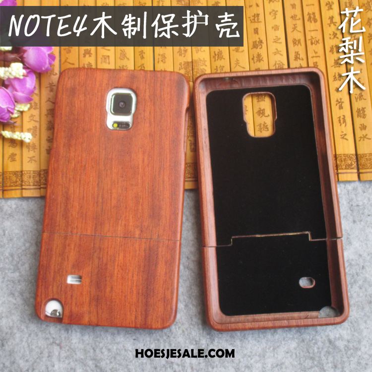 Samsung Galaxy Note 4 Hoesje Reliëf Bescherming Nieuw Hoes Hout Online
