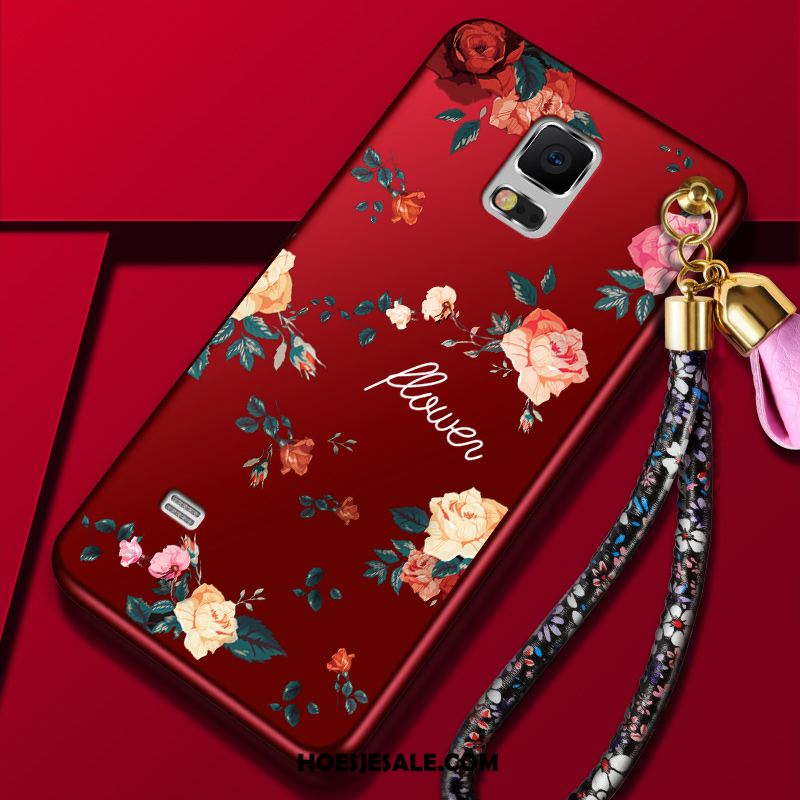 Samsung Galaxy Note 4 Hoesje Rood Mobiele Telefoon Anti-fall Trend Ster Winkel