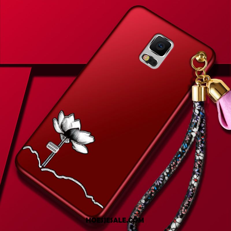 Samsung Galaxy Note 4 Hoesje Rood Mobiele Telefoon Anti-fall Trend Ster Winkel