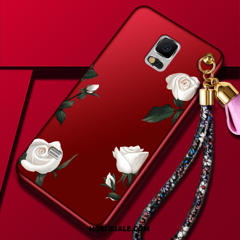 Samsung Galaxy Note 4 Hoesje Rood Mobiele Telefoon Anti-fall Trend Ster Winkel