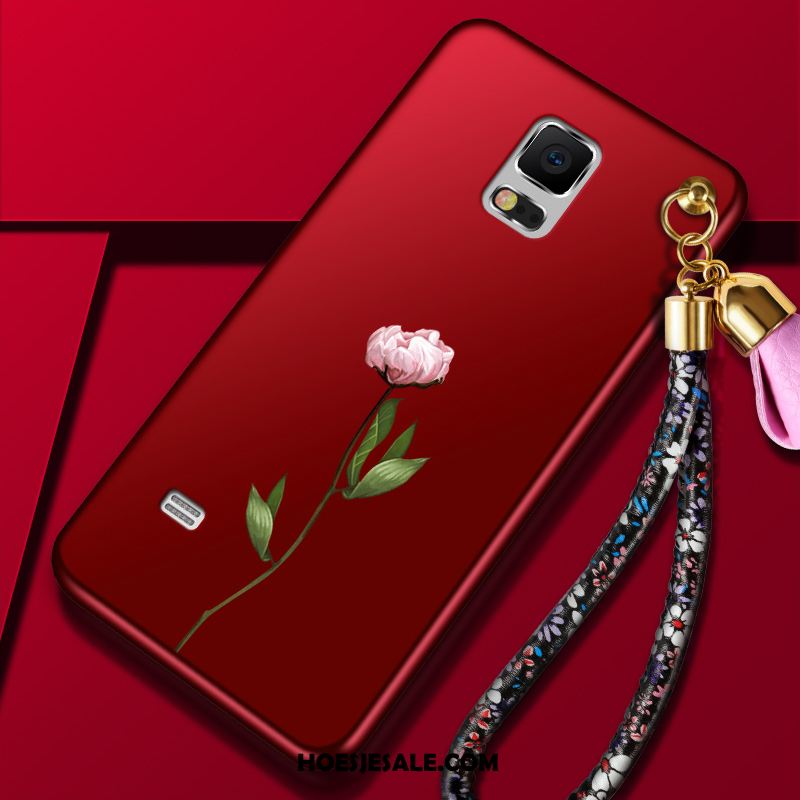 Samsung Galaxy Note 4 Hoesje Rood Mobiele Telefoon Anti-fall Trend Ster Winkel