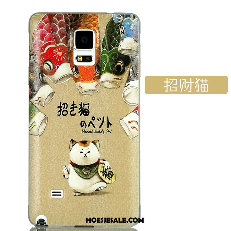 Samsung Galaxy Note 4 Hoesje Schrobben Achterklep Scheppend Bescherming Groen Online