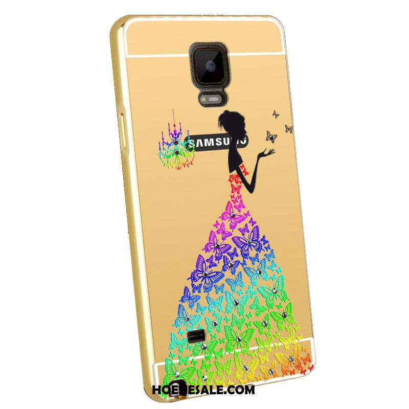 Samsung Galaxy Note 4 Hoesje Ster Metaal Bescherming Spiegel Plating Kopen