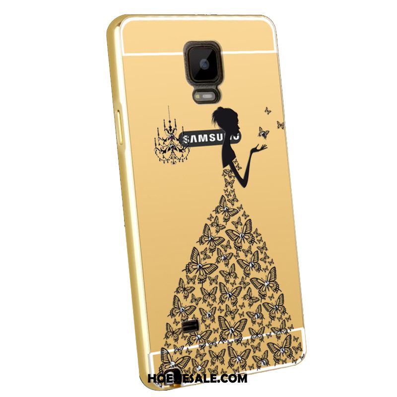 Samsung Galaxy Note 4 Hoesje Ster Metaal Bescherming Spiegel Plating Kopen