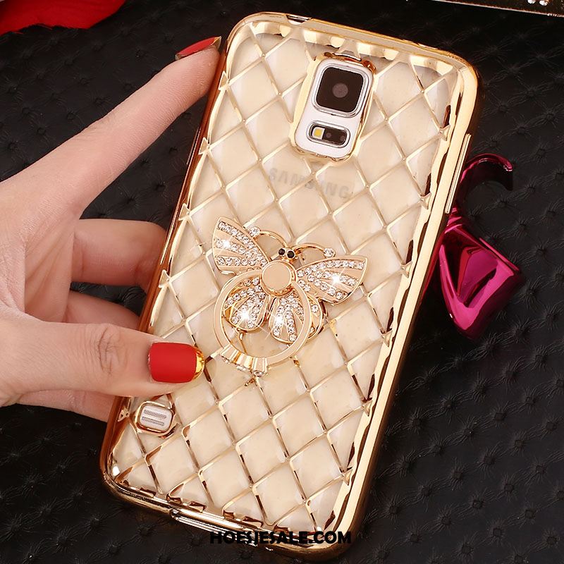 Samsung Galaxy Note 4 Hoesje Strass Hoes Zacht Roze Bescherming Korting